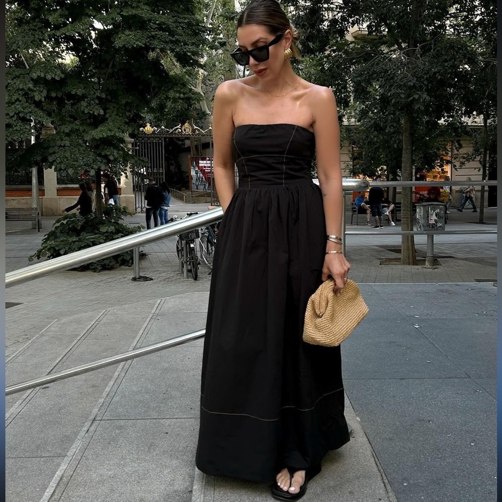 DISSH Black Strapless Dress